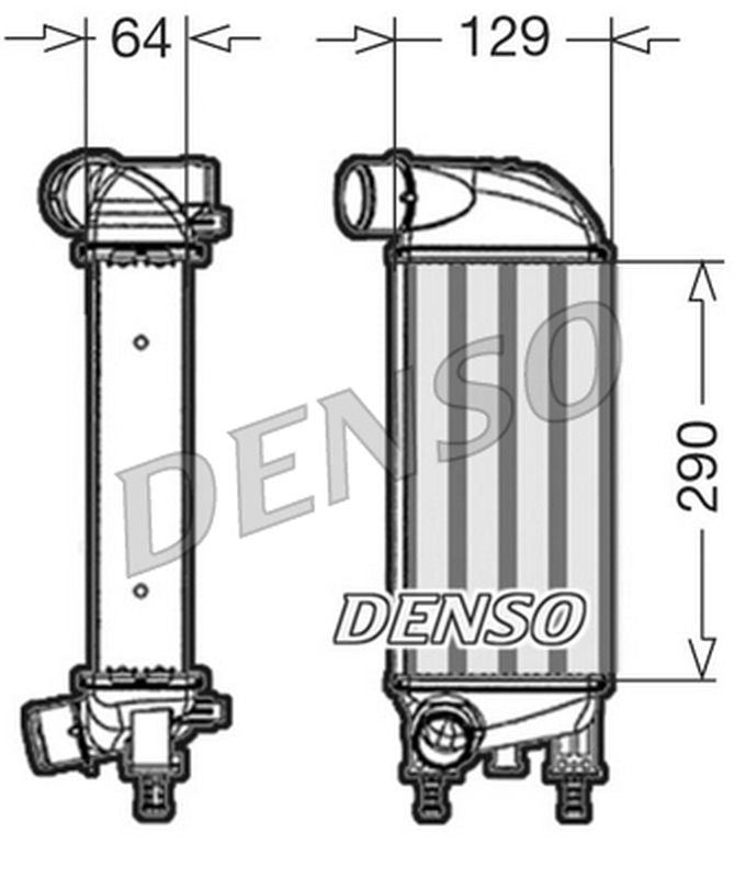 Denso Charge Air Intercooler DIT09110
