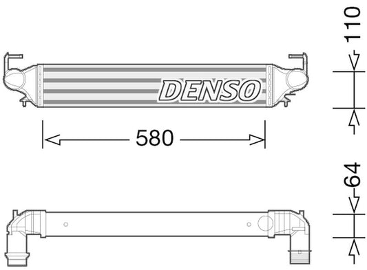 Denso Charge Air Intercooler DIT09118