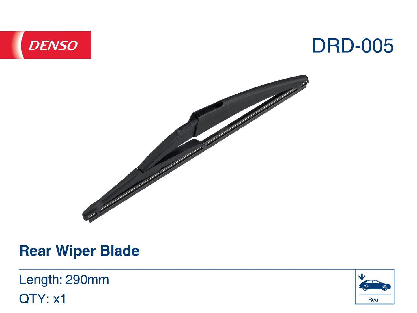 Denso Wiper Blade (Rear) 290Mm DRD-005