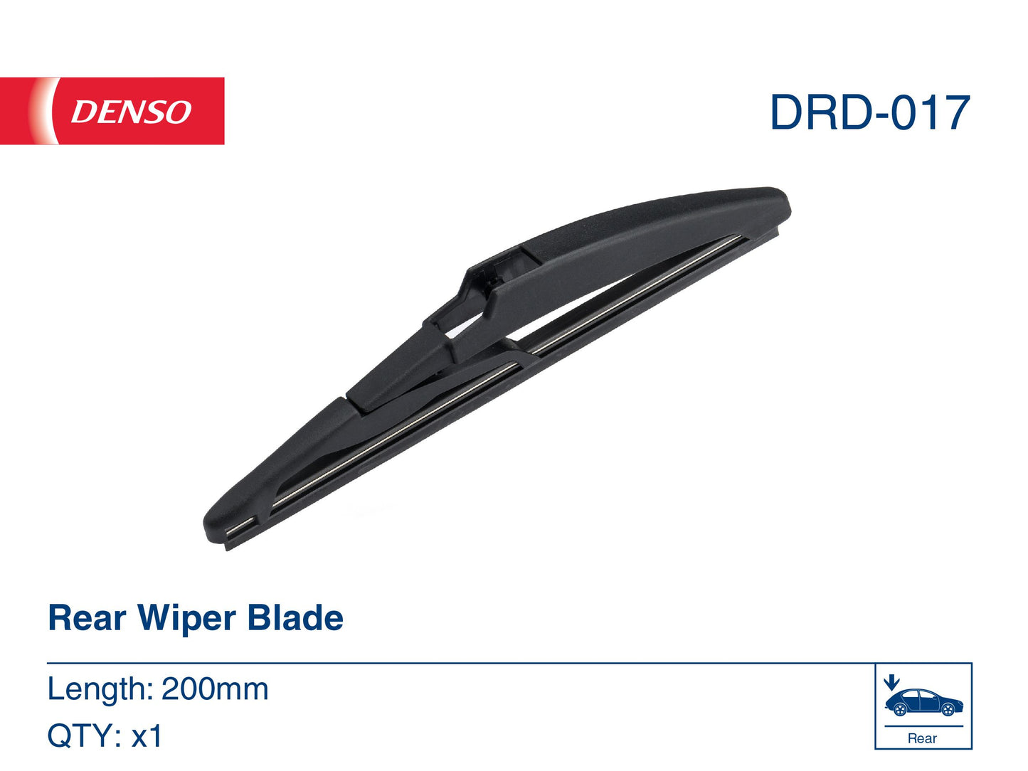 Denso Wiper Blade (Rear) 200Mm DRD-017