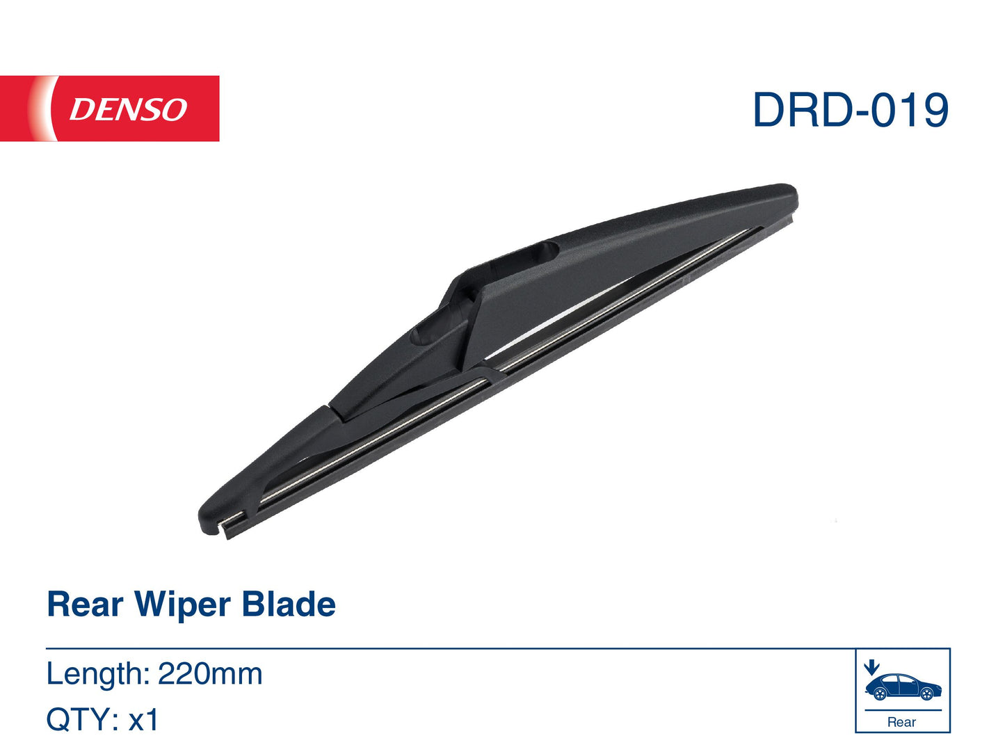 Denso Wiper Blade (Rear) 220Mm DRD-019