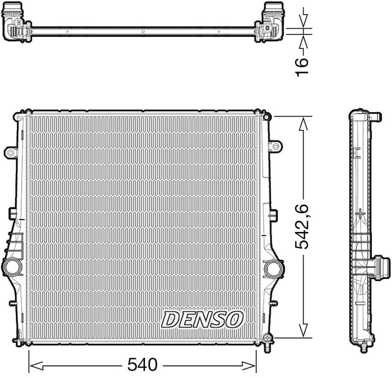 Denso Radiator DRM01008
