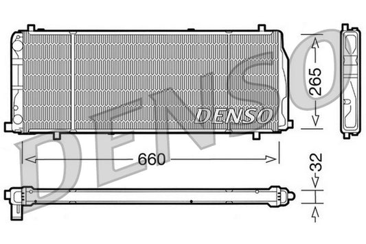 Denso Radiator DRM02004