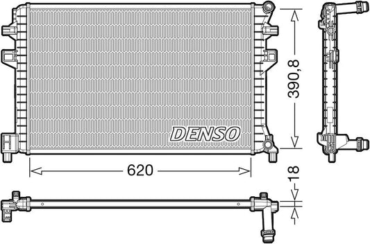 Denso Radiator DRM02018