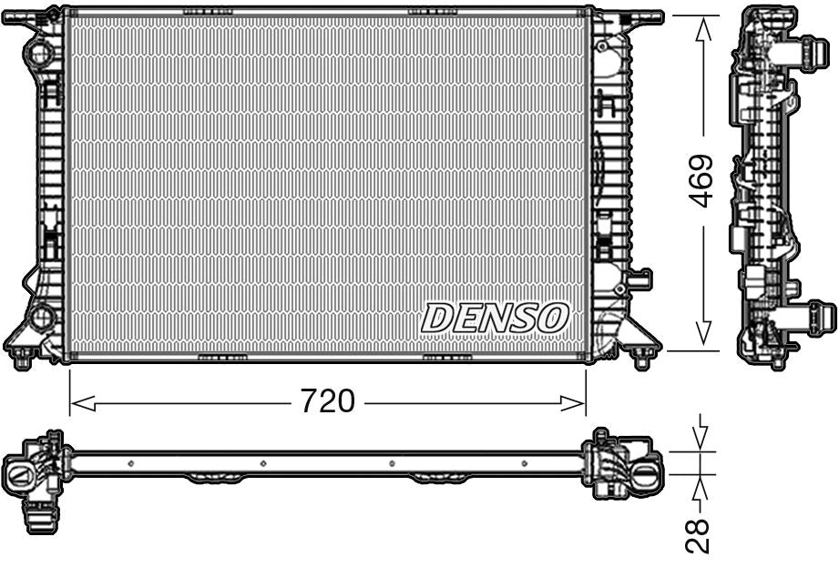 Denso Radiator DRM02022