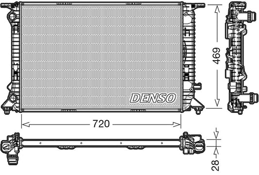 Denso Radiator DRM02022