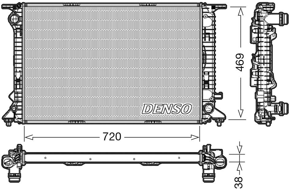 Denso Radiator DRM02024