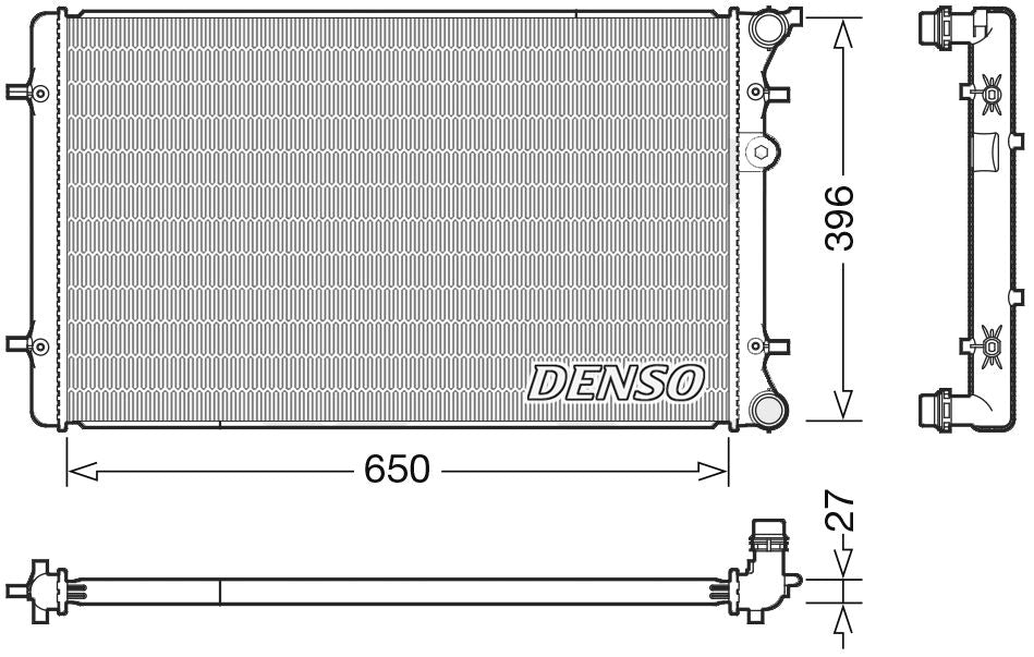 Denso Radiator DRM02025