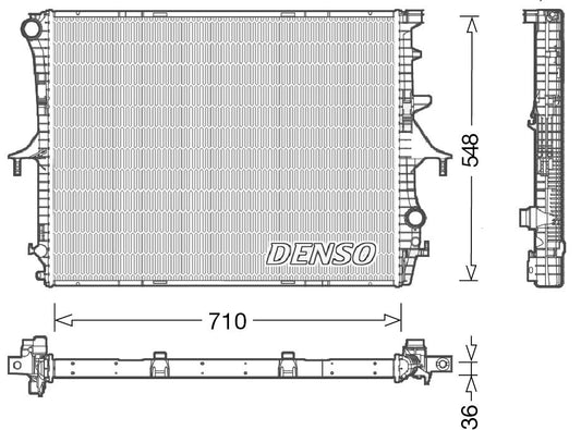 Denso Radiator DRM02026