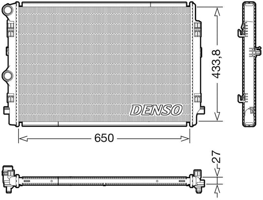 Denso Radiator DRM02044
