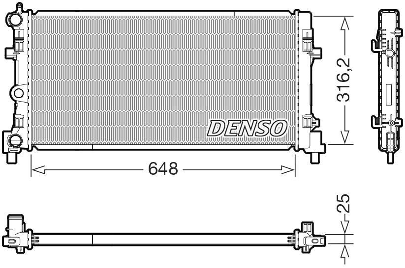 Denso Radiator DRM02045