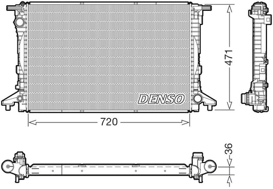 Denso Radiator DRM02047