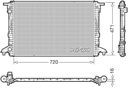 Denso Radiator DRM02049