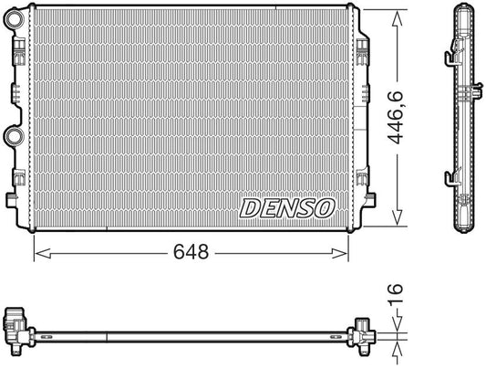 Denso Radiator DRM02050