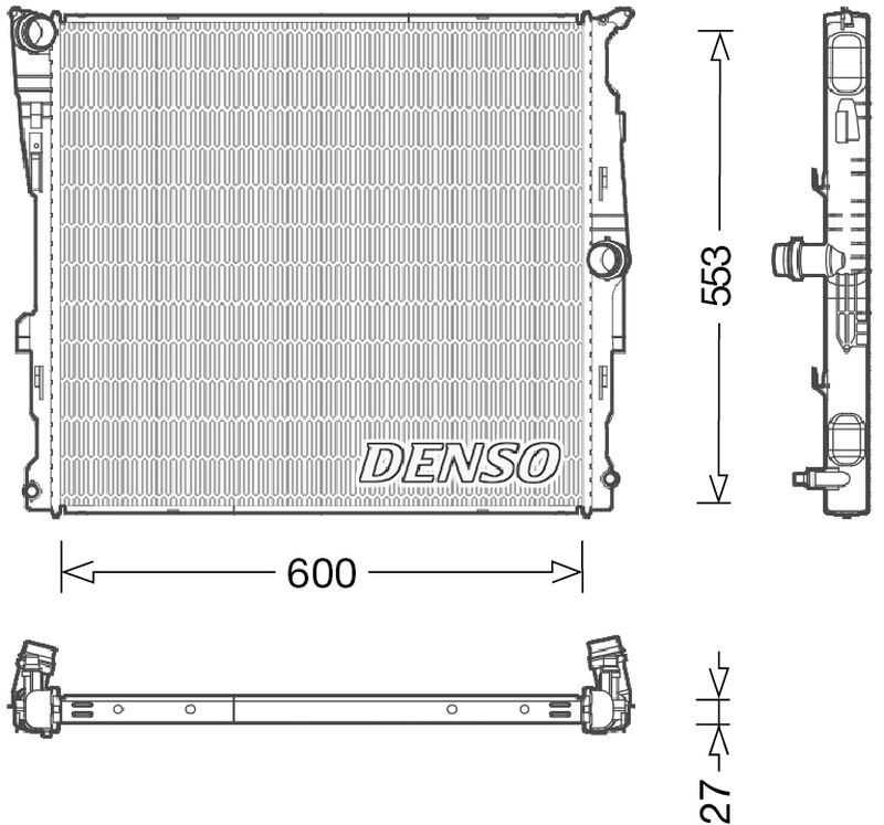 Denso Radiator DRM05008