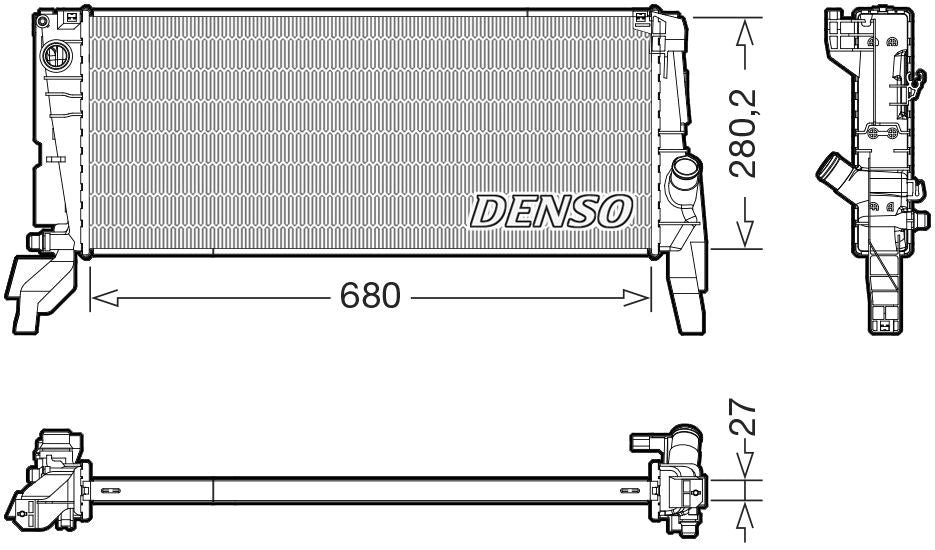 Denso Radiator DRM05074