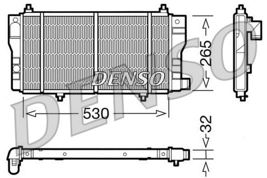 Denso Radiator DRM07002