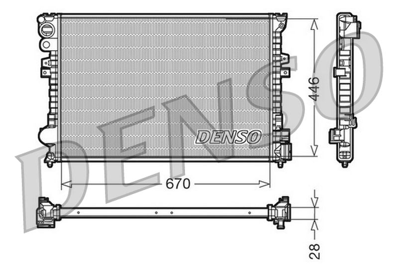 Denso Radiator DRM07050