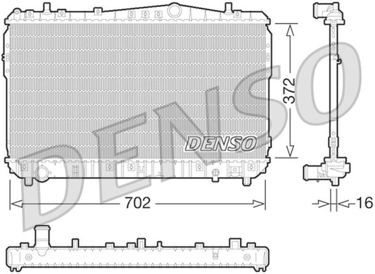 Denso Radiator DRM08004