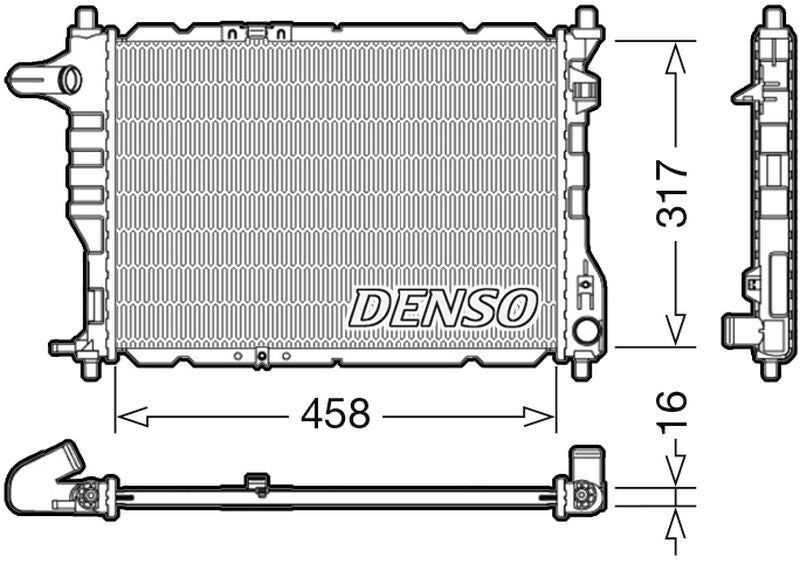 Denso Radiator DRM08005