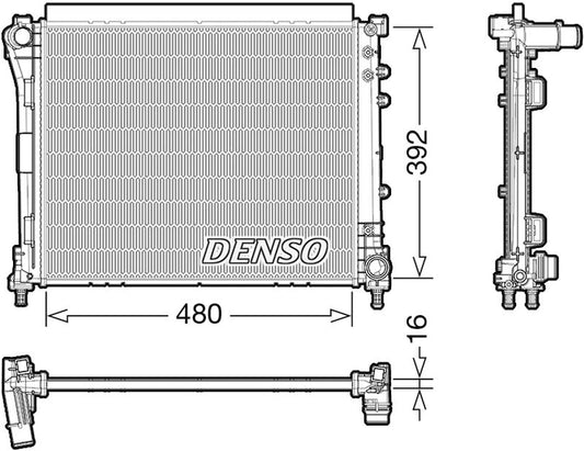 Denso Radiator DRM09006