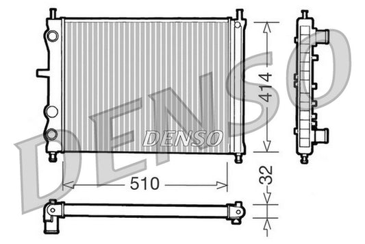 Denso Radiator DRM09020