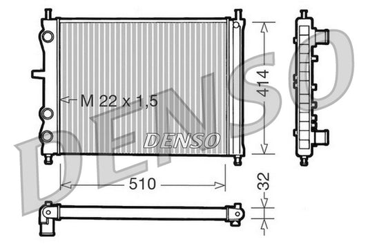 Denso Radiator DRM09024