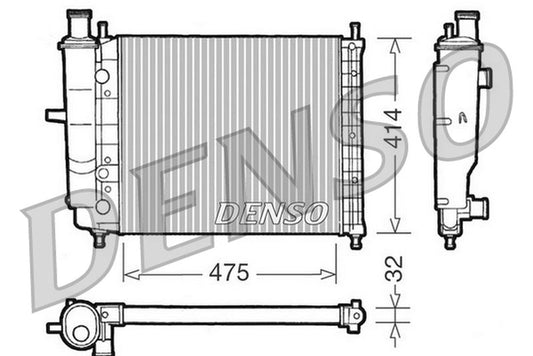 Denso Radiator DRM09028