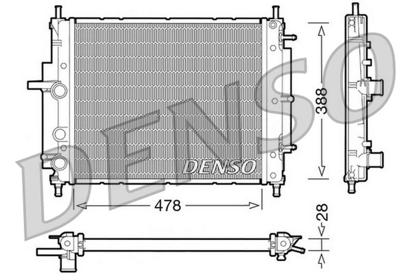 Denso Radiator DRM09032