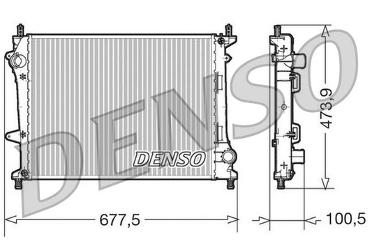 Denso Radiator DRM09037