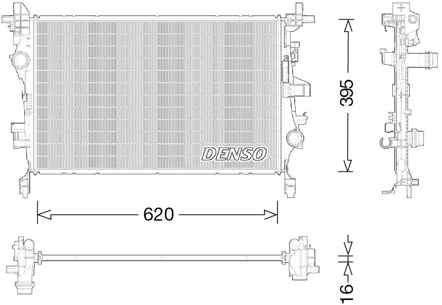 Denso Radiator DRM09044