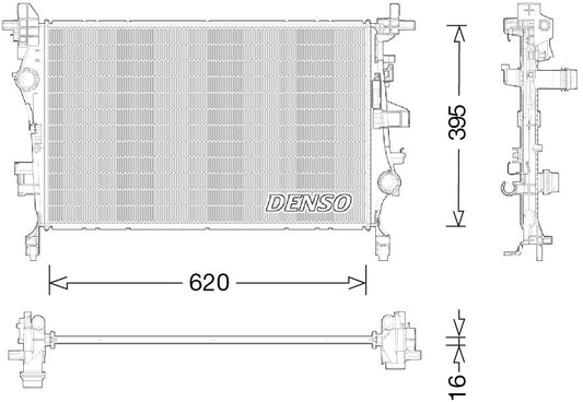 Denso Radiator DRM09044