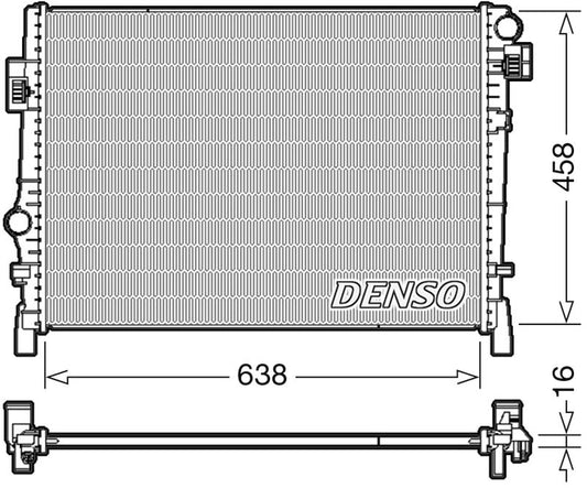 Denso Radiator DRM09054