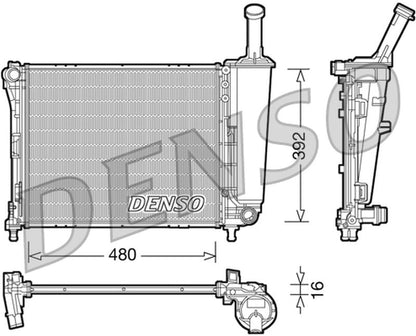 Denso Radiator DRM09088
