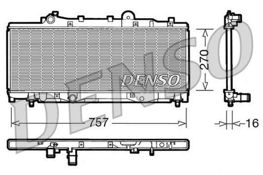 Denso Radiator DRM09092