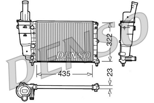 Denso Radiator DRM09095