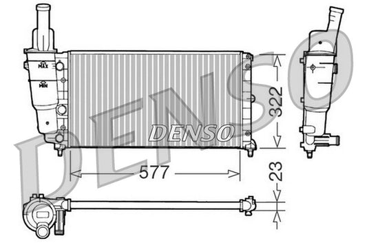 Denso Radiator DRM09096