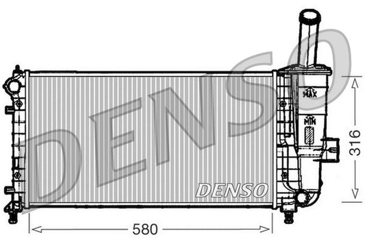 Denso Radiator DRM09102