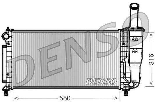 Denso Radiator DRM09105