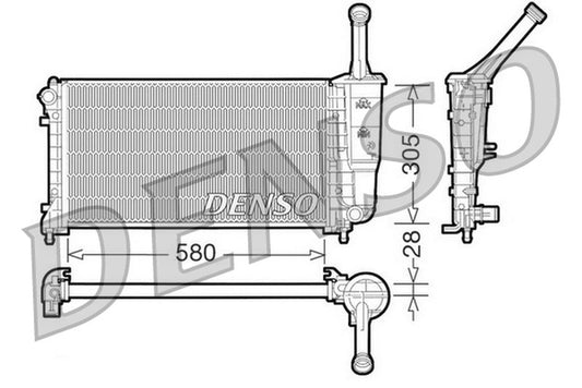 Denso Radiator DRM09106