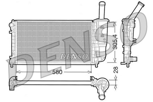 Denso Radiator DRM09108