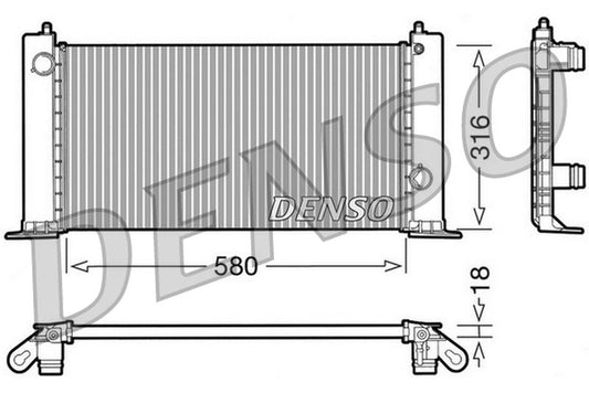 Denso Radiator DRM09120