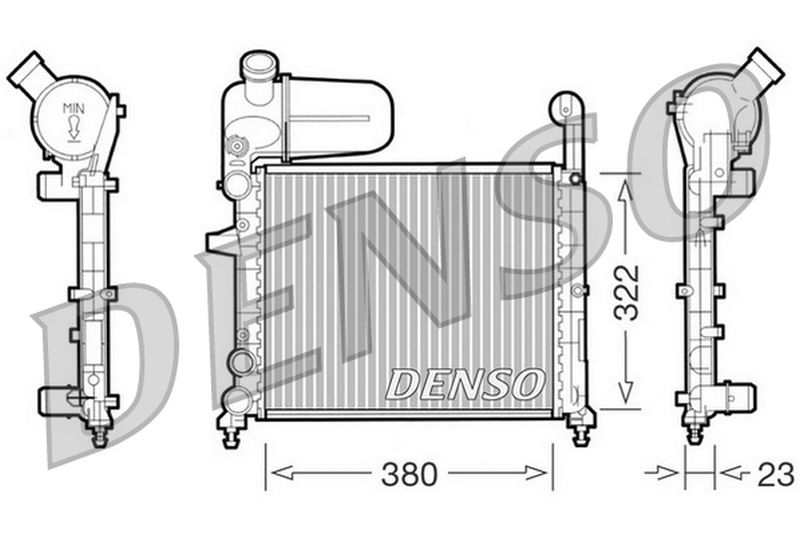 Denso Radiator DRM09134