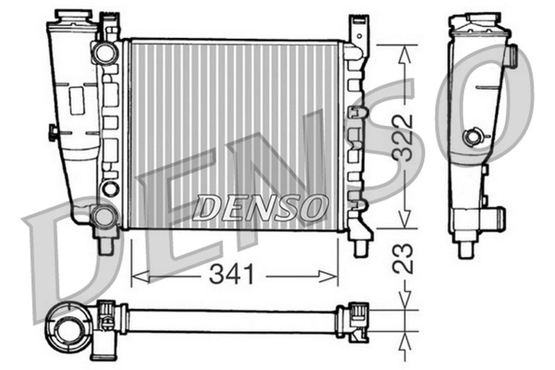 Denso Radiator DRM09141