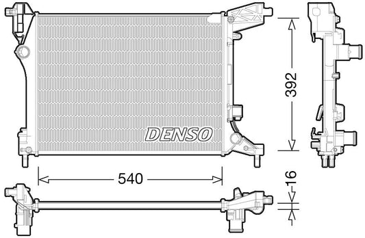 Denso Radiator DRM09165