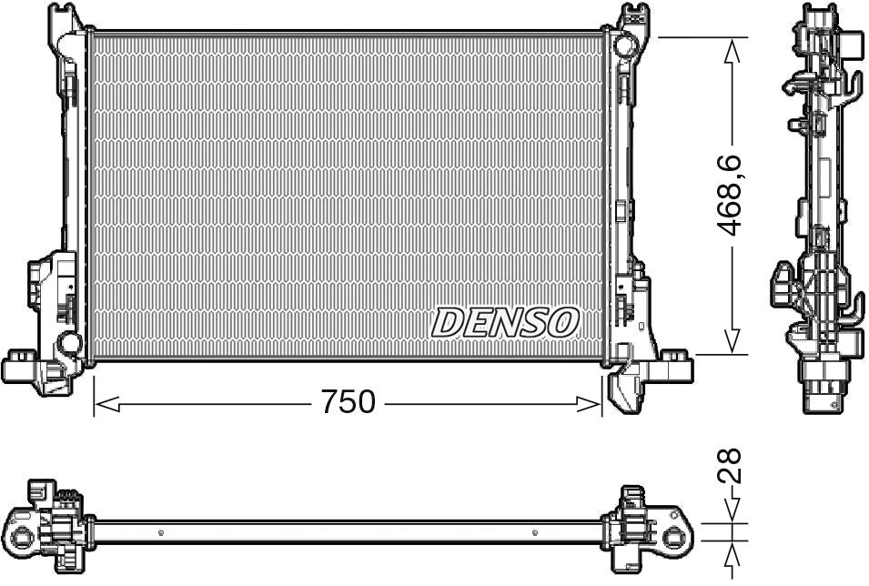 Denso Radiator DRM09174