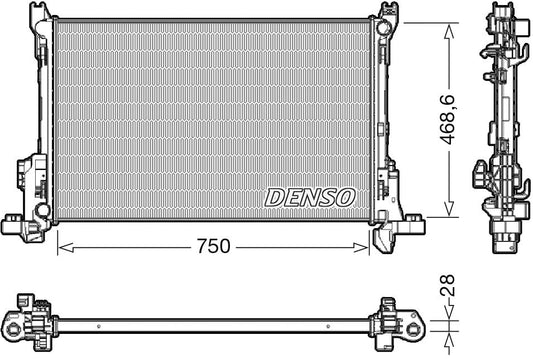 Denso Radiator DRM09174