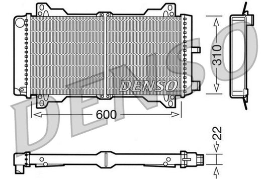 Denso Radiator DRM10013