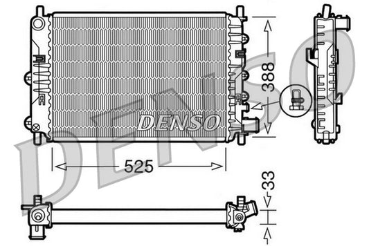 Denso Radiator DRM10025