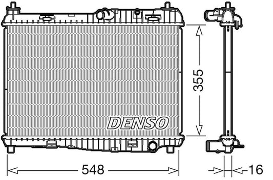 Denso Radiator DRM10043